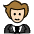 Person In Tuxedo Light Skin Tone Emoji from OpenMoji Set