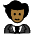 Person In Tuxedo Medium Dark Skin Tone Emoji from OpenMoji Set