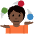 Person Juggling Dark Skin Tone Emoji from Twemoji Set
