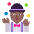 Person Juggling Flat Medium Dark Emoji from Fluent Emoji Flat Set