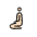 Person Kneeling Light Skin Tone Emoji from OpenMoji Set