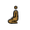 Person Kneeling Medium Dark Skin Tone Emoji from OpenMoji Set