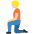 Person Kneeling Medium Light Skin Tone Emoji from Twemoji Set