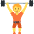 Person Lifting Weights Emoji from Twemoji Set
