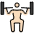 Person Lifting Weights Light Skin Tone Emoji from OpenMoji Set