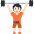Person Lifting Weights Light Skin Tone Emoji from Twemoji Set
