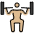 Person Lifting Weights Medium Light Skin Tone Emoji from OpenMoji Set