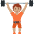 Person Lifting Weights Medium Skin Tone Emoji from Twemoji Set