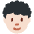 Person Light Skin Tone Curly Hair Emoji from Twemoji Set