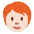 Person Light Skin Tone Red Hair Emoji from Twemoji Set