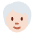 Person Light Skin Tone White Hair Emoji from Twemoji Set