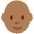 Person Medium Dark Skin Tone Bald Emoji from Twemoji Set