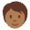 Person Medium Dark Skin Tone Emoji from Twemoji Set