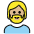 Person Medium Light Skin Tone Beard Emoji from OpenMoji Set
