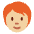 Person Medium Light Skin Tone Red Hair Emoji from Twemoji Set