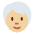 Person Medium Light Skin Tone White Hair Emoji from Twemoji Set