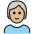 Person Medium Light Skin Tone White Hair Emoji from OpenMoji Set