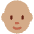 Person Medium Skin Tone Bald Emoji from Twemoji Set