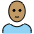 Person Medium Skin Tone Bald Emoji from OpenMoji Set