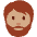 Person Medium Skin Tone Beard Emoji from Twemoji Set