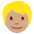 Person Medium Skin Tone Blond Hair Emoji from Twemoji Set