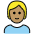 Person Medium Skin Tone Blond Hair Emoji from OpenMoji Set