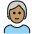 Person Medium Skin Tone White Hair Emoji from OpenMoji Set