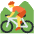 Person Mountain Biking Emoji from Twemoji Set
