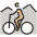 Person Mountain Biking Medium Light Skin Tone Emoji from OpenMoji Set