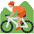 Person Mountain Biking Medium Skin Tone Emoji from Twemoji Set