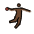 Person Playing Handball Dark Skin Tone Emoji from OpenMoji Set