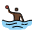 Person Playing Water Polo Dark Skin Tone Emoji from OpenMoji Set
