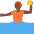 Person Playing Water Polo Dark Skin Tone Emoji from Twemoji Set