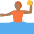 Person Playing Water Polo Medium Dark Skin Tone Emoji from Twemoji Set