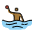 Person Playing Water Polo Medium Dark Skin Tone Emoji from OpenMoji Set