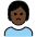 Person Pouting Dark Skin Tone Emoji from OpenMoji Set