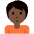 Person Pouting Dark Skin Tone Emoji from Twemoji Set