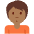 Person Pouting Medium Dark Skin Tone Emoji from Twemoji Set