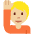 Person Raising Hand Medium Light Skin Tone Emoji from Twemoji Set