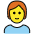 Person Red Hair Emoji from OpenMoji Set