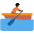 Person Rowing Boat Dark Skin Tone Emoji from Twemoji Set
