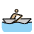 Person Rowing Boat Medium Light Skin Tone Emoji from OpenMoji Set