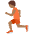 Person Running Medium Dark Skin Tone Emoji from Twemoji Set