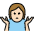 Person Shrugging Light Skin Tone Emoji from OpenMoji Set