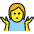 Person Shrugging Emoji from OpenMoji Set