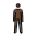 Person Standing Dark Skin Tone Emoji from OpenMoji Set