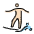 Person Surfing Light Skin Tone Emoji from OpenMoji Set