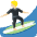 Person Surfing Medium Light Skin Tone Emoji from Twemoji Set