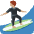 Person Surfing Medium Skin Tone Emoji from Twemoji Set