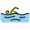 Person Swimming Emoji from OpenMoji Set